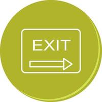 Unique Exit Vector Icon