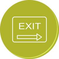 Unique Exit Vector Icon