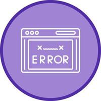 icono de vector de código de error