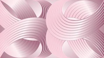 Wavy shiny curve pink ribbon. abstract background design template vector