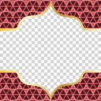 A Luxurious And Magnificent Islamic Background. Muslim Greeting Card Design. Editable Social Media Post Design Template. Suitable For Your Business. Anyone Can Use This Design Easily. vector