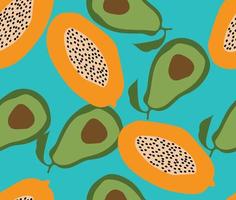 Fruit seamless pattern design for templates, layouts, fabrics vector