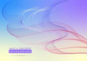 Abstract wave background. Element for design. Stylized line art. Vector Illustration.