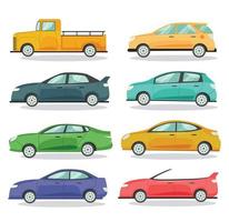 car vehicles transport in flat style vector illustration