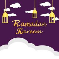 Ramadán kareem póster antecedentes vector ilustración diseño saludo tarjeta. social medios de comunicación enviar modelo ramadhan mubarak. contento santo Ramadán. el mes de rápido para musulmanes