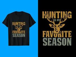 Hunting, Typography, vector T-shirt Design