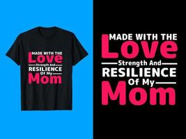 Mom Love, Vector, Typography T-Shirt Design vector