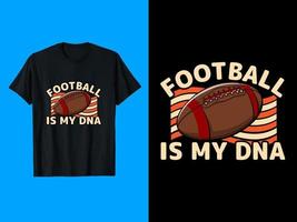 fútbol americano es mi adn camiseta diseño vector