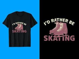 Skating Typography, vector, T-Shirt Design vector