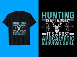 Hunting, Vector, Typography T-Shirt Design vector