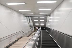 MRT station escalator in central Jakarta photo