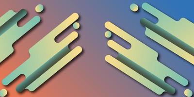 colorful geometric rounded shapes. dynamic shapes composition. background with squares. shapes with trendy gradients composition photo