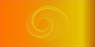 Orange swirl background. Abstract yellow circles wave illustration. Abstract mandala pattern background. photo