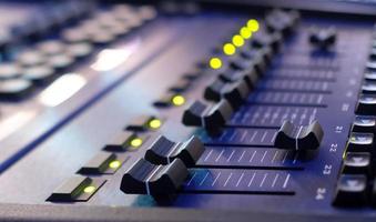 Equipment backstage in a TV studio photo