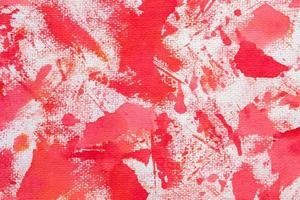 Abstract red watercolor paint paper background texture photo