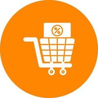 icono de vector de impuesto de compras