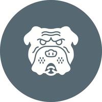 icono de vector de bulldog