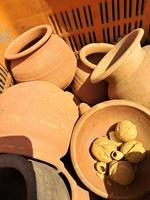 Clay pots on sale photo