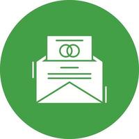 icono de vector de tarjeta de invitación