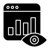 Premium download icon of online data visualization vector