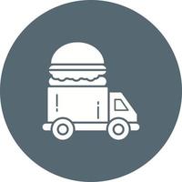 Fast Food Truck Vector Icon