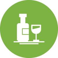 icono de vector de botella de vino