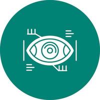 Eye Recongnition Vector Icon