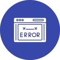 icono de vector de código de error