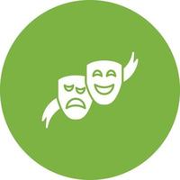 Theater Masks Vector Icon