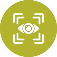 icono de vector de exploración ocular