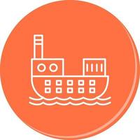 Cargo Ship Vector Icon