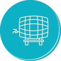 Barrel with Tap Vector Icon