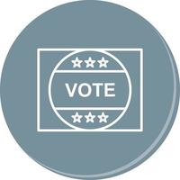 Vote Sticker Vector Icon