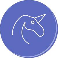 icono de vector de unicornio