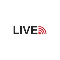 vector set of live streaming icon multimedia logo