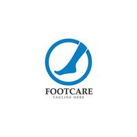 Foot care logo template design vector