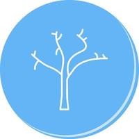 Tree with no Leaves Vector Icon