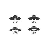 UFO vector logo template illustration