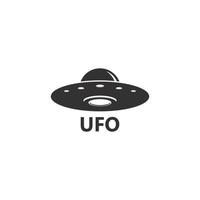 UFO vector logo template illustration