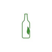 botella logo vector icono ilustración