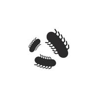 Bacteria vector symbol logo icon