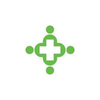 people health logo vector icon illustration