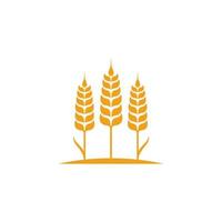 Agriculture wheat Logo Template vector icon