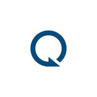 Q letter logo template vector