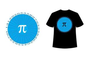 Happy Pi Day 14th March Typography Vector T Shirt Design