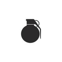 Grenade icon in flat illustration vector