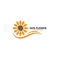 Dom flor floral logo vector icono