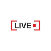 vector set of live streaming icon multimedia logo