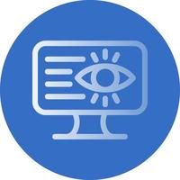 diseño de icono de vector de privacidad en línea