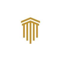 Pillar Logo Template. Column Vector illustration